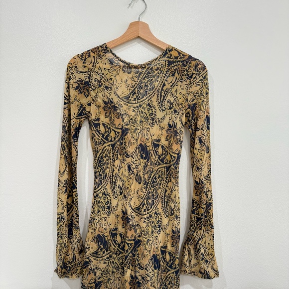 Zara Paisley Strappy Back Maxi Dress NWT Size S – 100% Viscose - Picture 4 of 10